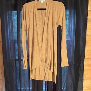 A New Day Tan Drapey Cardigan Sweater
